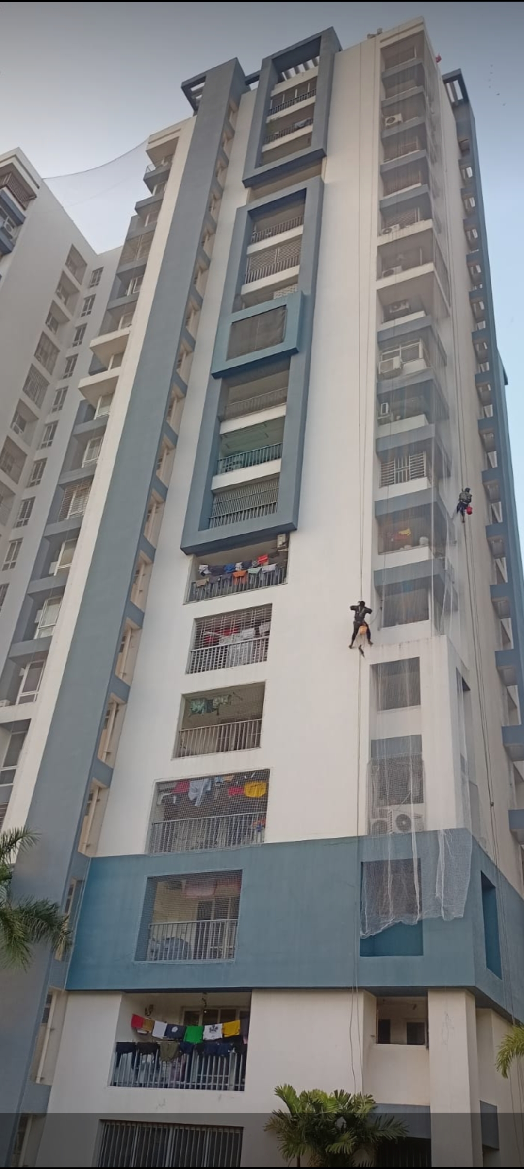 Sports safety net installed in stadium and playground